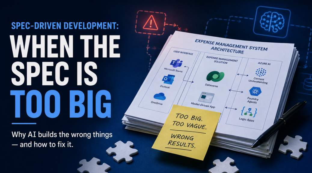 Spec-Driven Development: When the Spec Is Too Big