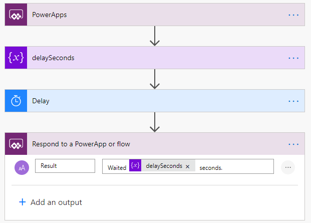 Example Power Automate flow