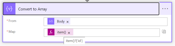 Extract IDs as Array in Power Automate