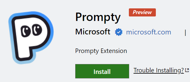 Prompty VS Code Extension