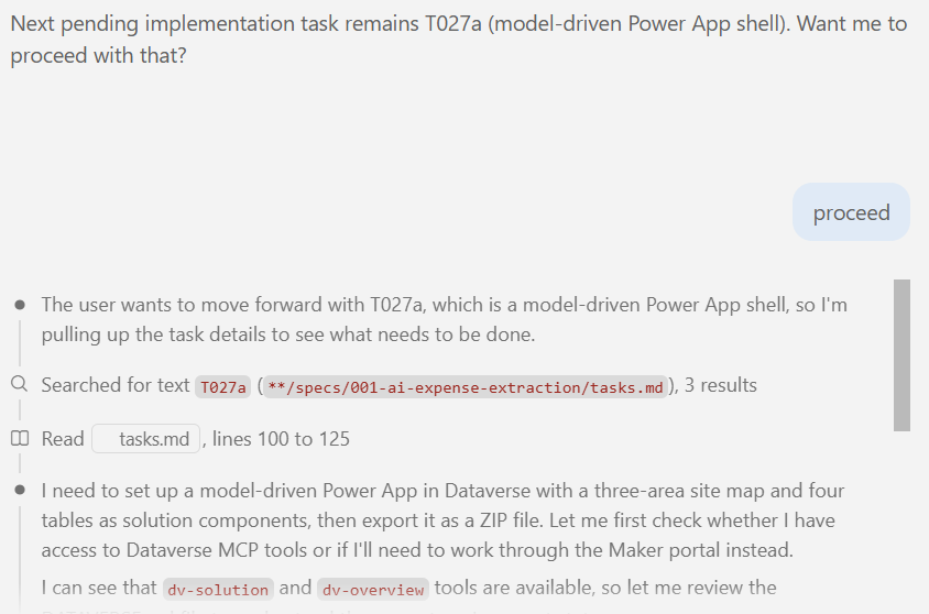 Dataverse MCP attempting model-driven app creation