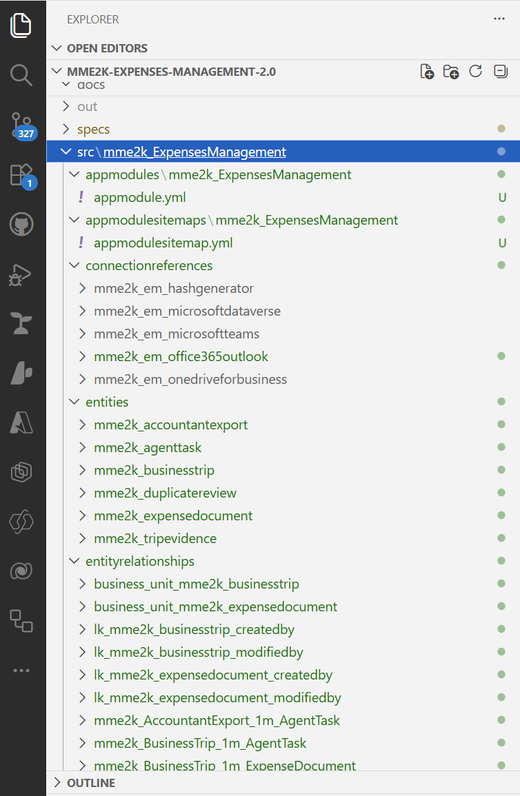 Dataverse YAML solution sources after full implementation