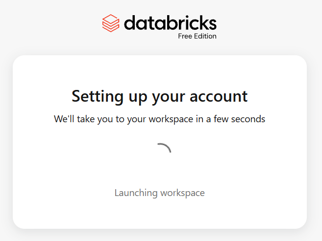 Databricks preparing your workspace